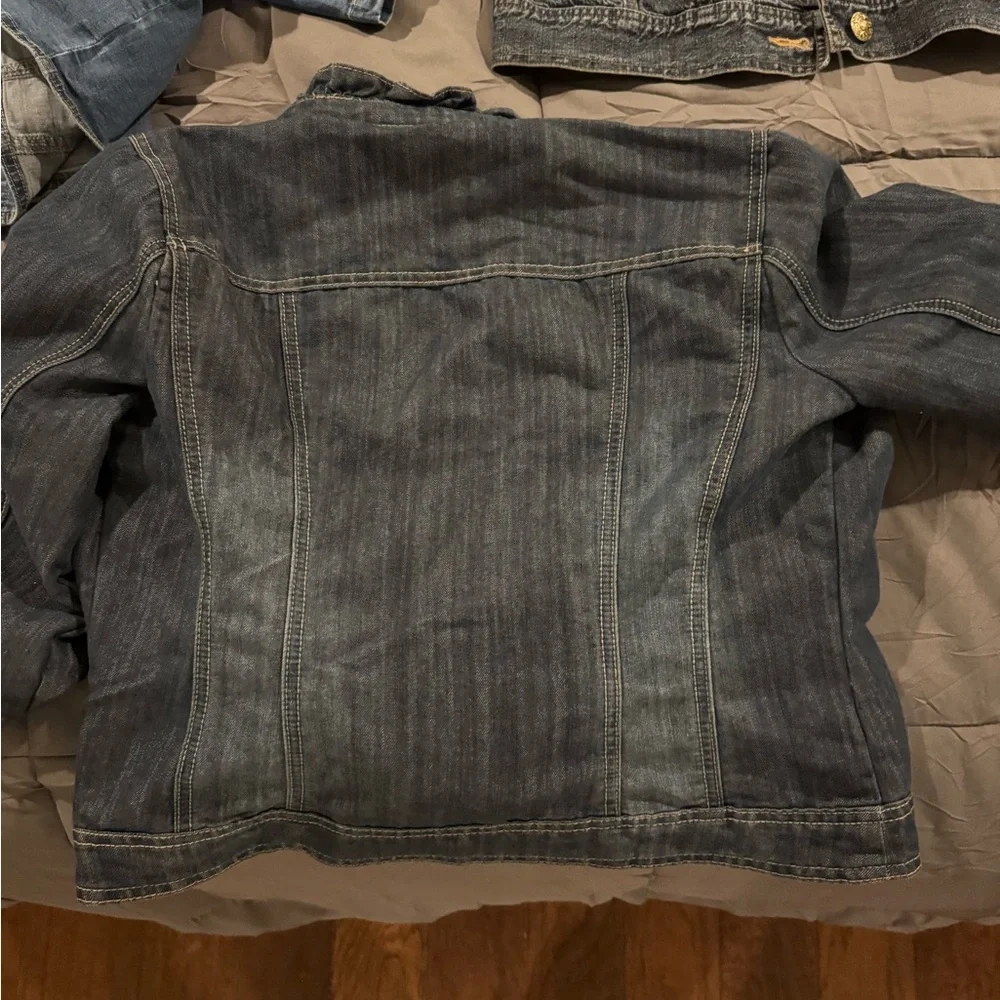 Christopher & Banks Blue Jean Jackets and skirt for Women - Picture 8 of 12